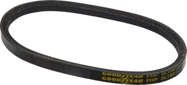 Continental ContiTech - Section 3L, 15" Outside Length, V-Belt - High Traction Rubber, Fractional HP, No. 3L150 - Top Tool & Supply