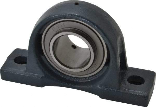 Value Collection - 7-3/8" OALBall Bearing Pillow Block - Cast Iron - Top Tool & Supply