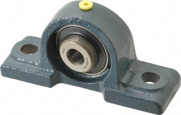 Value Collection - 4-7/8" OALBall Bearing Pillow Block - Cast Iron - Top Tool & Supply