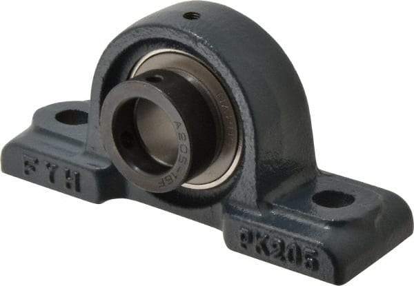 Value Collection - 5-1/2" OALBall Bearing Pillow Block - Cast Iron - Top Tool & Supply