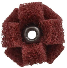 Standard Abrasives - 3" Diam Unmounted Buffing Wheel - 1 Ply, Scrubber Wheel, Medium Grade - Top Tool & Supply