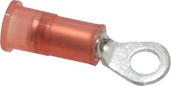 3M - 22-18 AWG Partially Insulated Crimp Connection Circular Ring Terminal - #6 Stud, Copper Contact - Top Tool & Supply