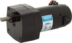 Leeson - 12 Volt, 30 RPM, 60:1 Gear Ratio, Parallel Gearmotor - 30 Frame, 100 Torque, 1/17 hp, TENV Enclosure - Top Tool & Supply