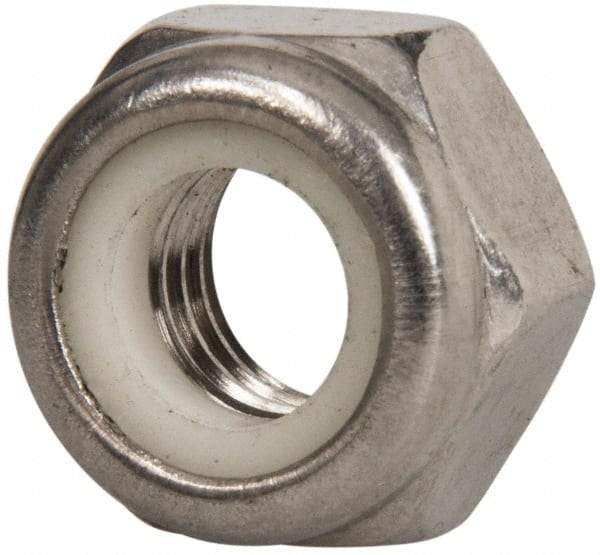 Value Collection - M2.5x0.45 Metric Coarse 18-8 & Austenitic Grade A2 Hex Lock Nut with Nylon Insert - 2.5mm High, Uncoated - Top Tool & Supply