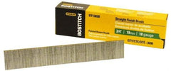 Stanley Bostitch - 18 Gauge 3/4" Long Brad Nails for Power Nailers - Steel, Galvanized Finish, Brad Head, Chisel Point - Top Tool & Supply