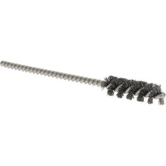 Osborn - 5/16" Diam Helical Steel Tube Brush - 0.005" Filament Diam, 1" Brush Length, 3-1/2" OAL, 1/8" Diam Shank - Top Tool & Supply