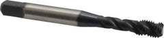 Kennametal - 1/4-28 UNF 3 Flute 3B Bottoming Spiral Flute Tap - Vanadium High Speed Steel, Oxide Finish, 2-1/2" OAL, Right Hand Flute, Right Hand Thread, H3 - Top Tool & Supply