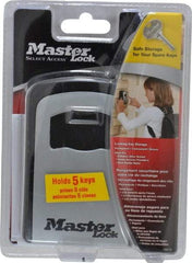 Master Lock - 3-3/8" Wide x 4-5/8" Overall Height, Set-Your-Own Combination, Wall Mount Key Safe - Zinc Lock Body Finish - Top Tool & Supply