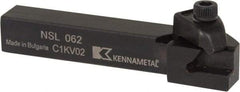 Kennametal - Internal/External Thread, Left Hand Cut, 3/8" Shank Width x 3/8" Shank Height Indexable Threading Toolholder - 2-1/2" OAL, N.2L Insert Compatibility, NS Toolholder, Series Top Notch - Top Tool & Supply