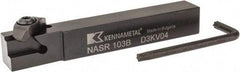 Kennametal - Internal/External Thread, Right Hand Cut, 5/8" Shank Width x 5/8" Shank Height Indexable Threading Toolholder - 4-1/2" OAL, N.3R Insert Compatibility, NAS Toolholder, Series Top Notch - Top Tool & Supply