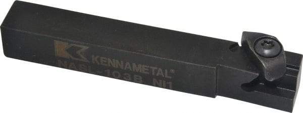 Kennametal - Internal/External Thread, Left Hand Cut, 5/8" Shank Width x 5/8" Shank Height Indexable Threading Toolholder - 4-1/2" OAL, N.3L Insert Compatibility, NAS Toolholder, Series Top Notch - Top Tool & Supply