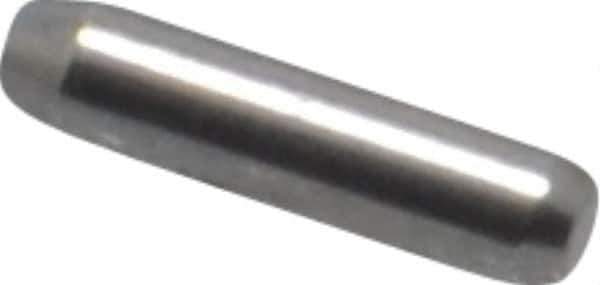 Made in USA - 1/16" Diam x 1/4" Pin Length 416 Stainless Steel Precision Dowel Pin - Passivated Finish, C 36-42 Hardness, 2 Beveled End - Top Tool & Supply