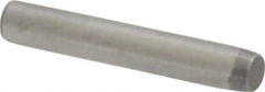 Made in USA - 1/16" Diam x 3/8" Pin Length 416 Stainless Steel Precision Dowel Pin - Passivated Finish, C 36-42 Hardness, 2 Beveled End - Top Tool & Supply