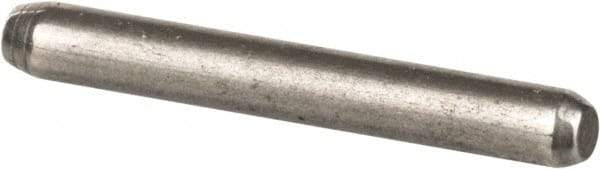 Made in USA - 1/16" Diam x 1/2" Pin Length 416 Stainless Steel Precision Dowel Pin - Passivated Finish, C 36-42 Hardness, 2 Beveled End - Top Tool & Supply