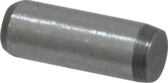 Made in USA - 3/32" Diam x 1/4" Pin Length 416 Stainless Steel Precision Dowel Pin - Passivated Finish, C 36-42 Hardness, 2 Beveled End - Top Tool & Supply