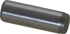 Made in USA - 1/8" Diam x 3/8" Pin Length 416 Stainless Steel Precision Dowel Pin - Passivated Finish, C 36-42 Hardness, 2 Beveled End - Top Tool & Supply