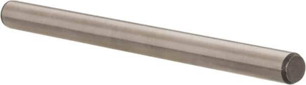 Made in USA - 1/4" Diam x 3-1/2" Pin Length 416 Stainless Steel Precision Dowel Pin - Passivated Finish, C 36-42 Hardness, 2 Beveled End - Top Tool & Supply