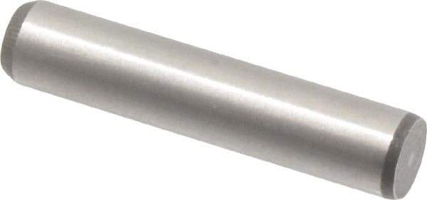 Made in USA - 5/16" Diam x 1-1/2" Pin Length 416 Stainless Steel Precision Dowel Pin - Passivated Finish, C 36-42 Hardness, 2 Beveled End - Top Tool & Supply