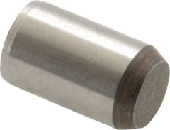 Made in USA - 3/8" Diam x 5/8" Pin Length 416 Stainless Steel Precision Dowel Pin - Passivated Finish, C 36-42 Hardness, 2 Beveled End - Top Tool & Supply