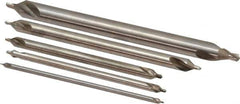 Keo - 5 Piece, #1 to 5, Plain Edge, High Speed Steel Combo Drill & Countersink Set - 60° Incl Angle - Top Tool & Supply