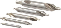 Keo - 5 Piece, #1 to 5, Plain Edge, Cobalt Combo Drill & Countersink Set - 60° Incl Angle - Top Tool & Supply