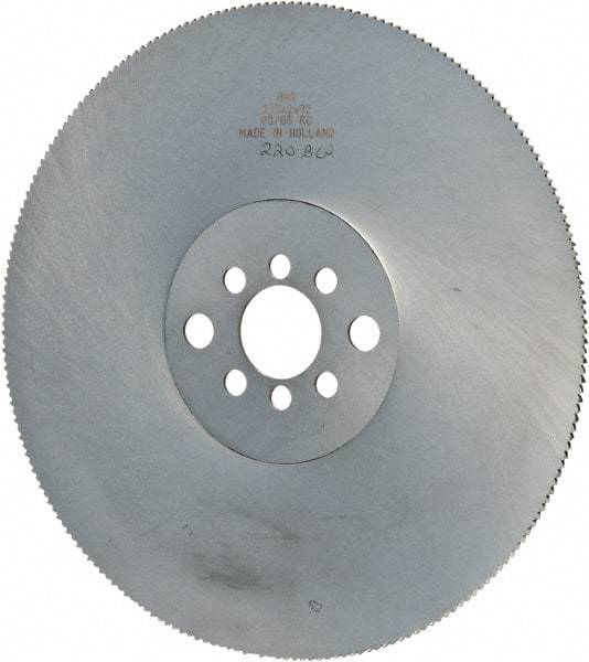 Kinkelder Saw - 225mm Blade Diam, 220 Teeth, High Speed Steel Cold Saw Blade - 32mm Arbor Hole Diam, 2mm Blade Thickness - Top Tool & Supply