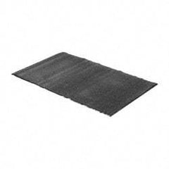 PRO-SAFE - 5 Ft. Long x 3 Ft. Wide, Poly Blended Carpet Surface, Cut Pile Entrance Matting - 3/8 Inch Thick, Indoor, Medium Traffic, Vinyl, Charcoal - Top Tool & Supply