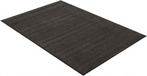 PRO-SAFE - 6 Ft. Long x 4 Ft. Wide, Poly Blended Carpet Surface, Cut Pile Entrance Matting - 3/8 Inch Thick, Indoor, Medium Traffic, Vinyl, Charcoal - Top Tool & Supply