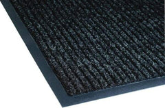 PRO-SAFE - 10 Ft. Long x 3 Ft. Wide, Poly Blended Carpet Surface, Ribbed Entrance Matting - 5/16 Inch Thick, Indoor, Medium Traffic, Vinyl, Black - Top Tool & Supply