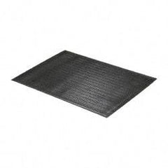 PRO-SAFE - 3' Long x 2' Wide, Dry Environment, Anti-Fatigue Matting - Black, Vinyl with Vinyl Sponge Base, Beveled on 4 Sides - Top Tool & Supply