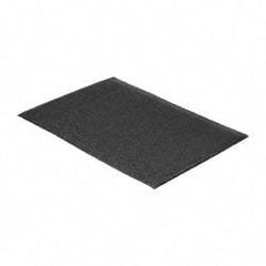 PRO-SAFE - 3' Long x 2' Wide, Dry Environment, Anti-Fatigue Matting - Black, Vinyl with Vinyl Sponge Base, Beveled on 4 Sides - Top Tool & Supply