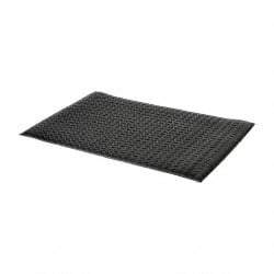 PRO-SAFE - 3' Long x 2' Wide, Dry Environment, Anti-Fatigue Matting - Black, Vinyl with Vinyl Sponge Base, Beveled on 4 Sides - Top Tool & Supply