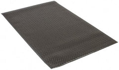 PRO-SAFE - 5' Long x 3' Wide, Dry Environment, Anti-Fatigue Matting - Black, Vinyl with Vinyl Sponge Base, Beveled on 4 Sides - Top Tool & Supply