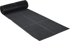 PRO-SAFE - 20' Long x 3' Wide, Dry/Wet Environment, Anti-Fatigue Matting - Black, SBR Rubber with Rubber Base, Beveled on 4 Sides - Top Tool & Supply