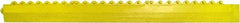 PRO-SAFE - 3.25' Long x 0.25' Wide, Anti-Fatigue Modular Matting Ramp Edge - Male, Yellow, For Dry & Wet Areas - Top Tool & Supply