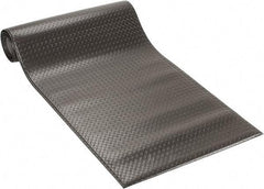 PRO-SAFE - 12' Long x 3' Wide, Dry Environment, Anti-Fatigue Matting - Black, Vinyl with Vinyl Sponge Base, Beveled on 4 Sides - Top Tool & Supply