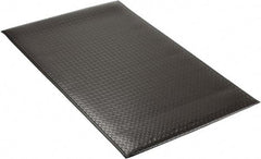 PRO-SAFE - 5' Long x 3' Wide, Dry Environment, Anti-Fatigue Matting - Black, Vinyl with Vinyl Sponge Base, Beveled on 4 Sides - Top Tool & Supply