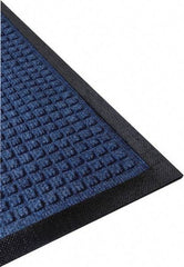 PRO-SAFE - 10 Ft. Long x 3 Ft. Wide, Poly Blended Carpet Surface, Raised Waffle Pattern Entrance Matting - 1/4 Inch Thick, Indoor, Heavy Traffic, Nitrile Rubber, Blue - Top Tool & Supply