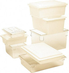 Rubbermaid - Rectangular, White Polyethylene Food Tote Box - 12" High x 18" Wide x 26" Long, with Snap-On Lid - Top Tool & Supply