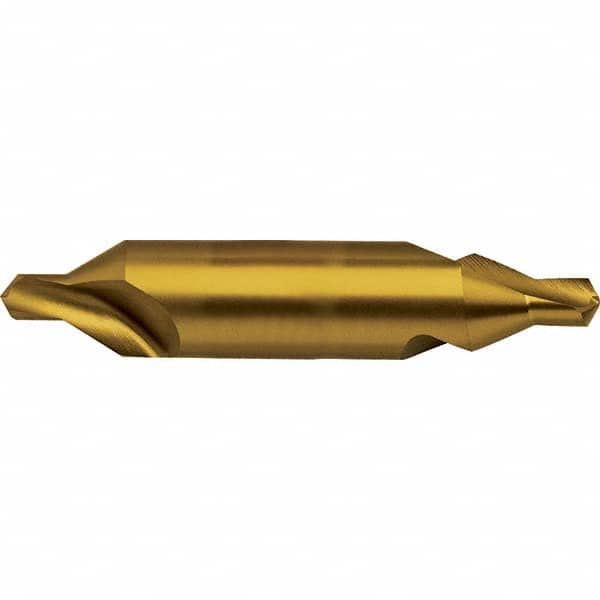 Guhring - Metric Plain Cut 60° Incl Angle High Speed Steel Combo Drill & Countersink - Top Tool & Supply