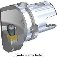 Kennametal - Left Hand Cut, Size KM40, CN.. Insert Compatiblity, Modular Turning & Profiling Cutting Unit Head - 27mm Ctr to Cutting Edge, 45mm Head Length, Through Coolant, Series Kenclamp - Top Tool & Supply