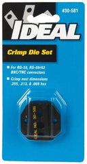 Ideal - RG-58, RG-59/62 Crimping Die Set - Use with Crimpmaster Ratcheting Crimp Tool - Top Tool & Supply