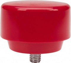 NUPLA - 3" Face Diam, Grade Medium, Red Hammer Tip/Face - Plastic - Top Tool & Supply