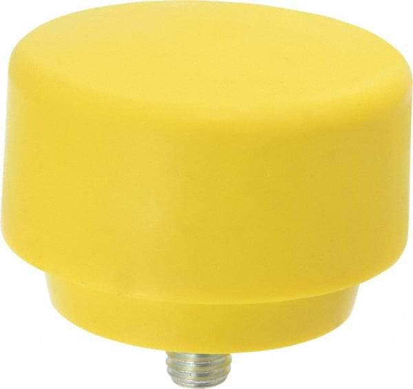 NUPLA - 3" Face Diam, Grade Extra Hard, Yellow Hammer Tip/Face - Plastic - Top Tool & Supply