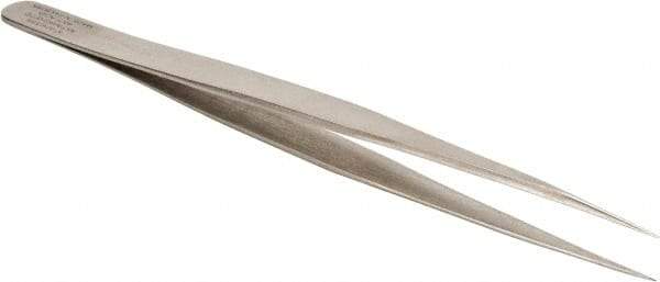 Aven - 5-5/16" OAL SS-SA Precision Tweezers - Straight, Extra Long & Narrow - Top Tool & Supply