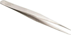 Aven - 4-1/4" OAL 3C-SA Precision Tweezers - Straight, Subminiature Assembly - Top Tool & Supply