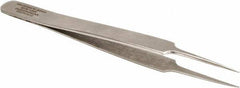 Aven - 4-1/2" OAL 5-SA Precision Tweezers - Tapered Ultra Fine, Subminiature Assembly - Top Tool & Supply