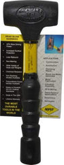 NUPLA - 1 Lb Head 1-5/8" Face Nonmarring Hammer - 11" OAL, Fiberglass Handle - Top Tool & Supply