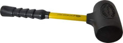 NUPLA - 4 Lb Head 2-3/4" Face Nonmarring Hammer - 13" OAL, Fiberglass Handle - Top Tool & Supply