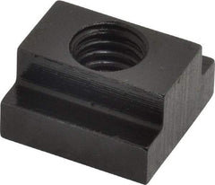 Gibraltar - 7/16-14 Tapped Through T Slot Nut - 1/2" Slot Width, 7/8 x 9/32" Base Width x Height, 7/8 x 1/2" OAL x Height - Top Tool & Supply